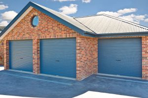 B&D Storm-Shield™ Rolling Garage Door in COLORBOND® Deep Ocean